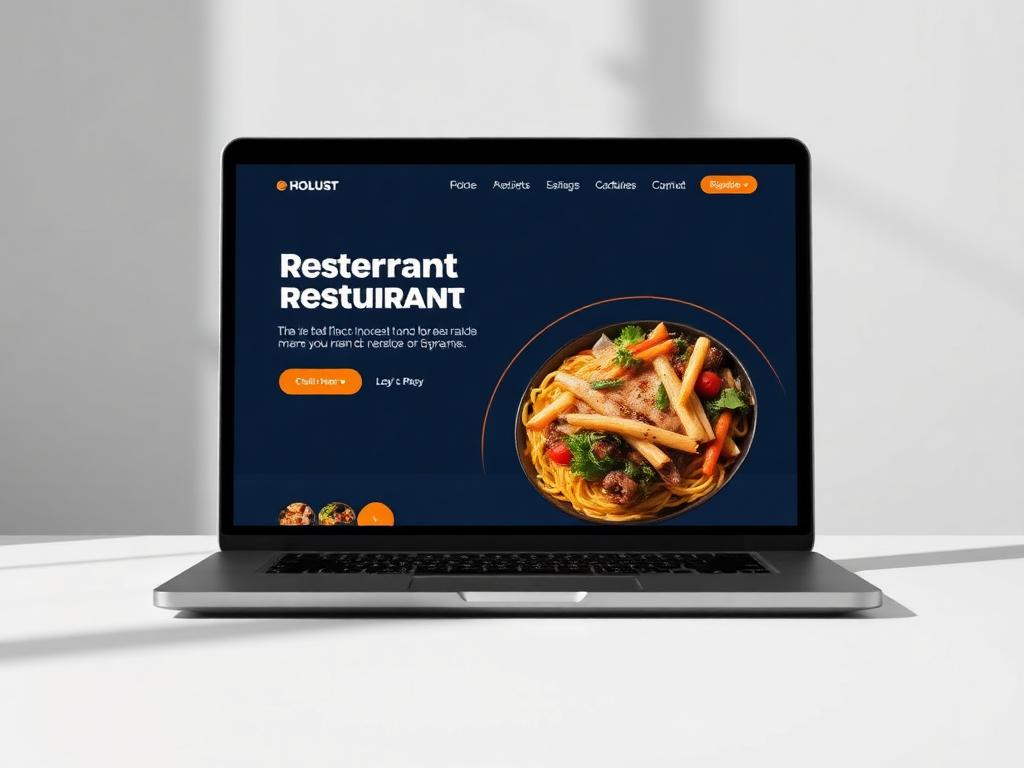 Restaurant website built by MOERA
